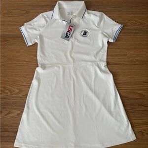 Vineyard Vines White Polo Dress Athletic Raglan Short Sleeve- USGA, Oakmont NWT